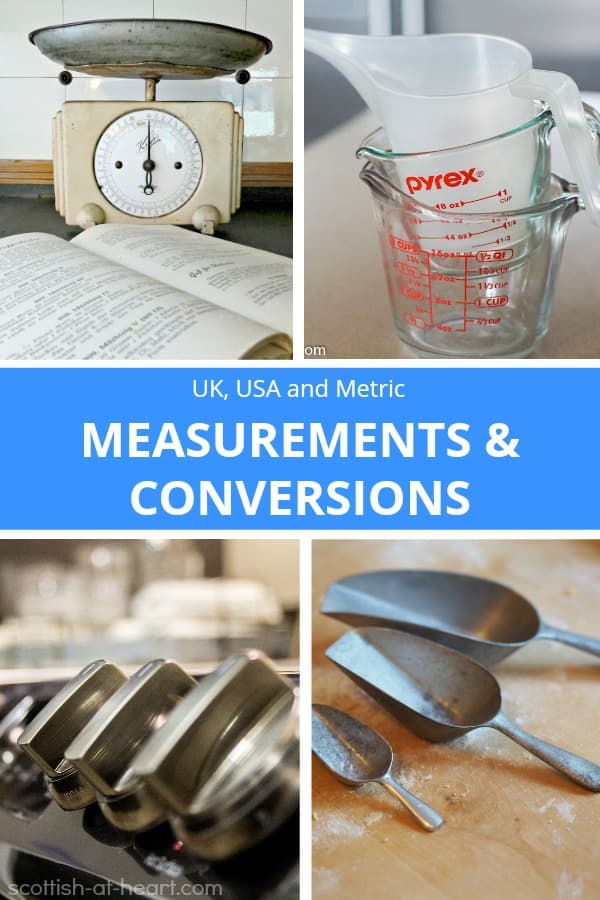 Cups to grams and ml tables for US to UK measuring in baking